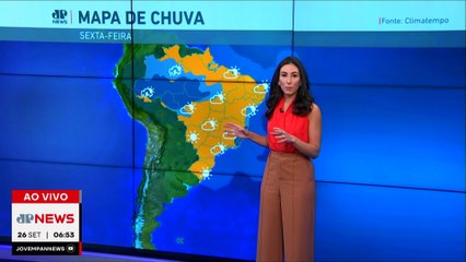 Chuva dá trégua no Sul e Sudeste nesta sexta (26) | Previsão do Tempo