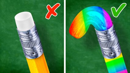 OMG! 🤯 Turn School Supplies Into Cool DIY Crafts ✂️✨ Fun Hacks & Ideas!