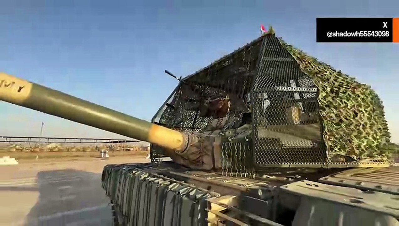 Iraq modernises T-90S/IQ tanks with extra armour against drones and anti-tank weapons