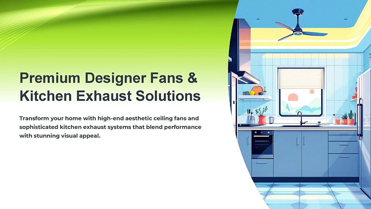 Premium Designer Fans Best Aesthetic Ceiling and Kitchen Exhaust by Wadbros