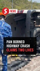 Two killed, nine injured in crash on Pan Borneo Highway