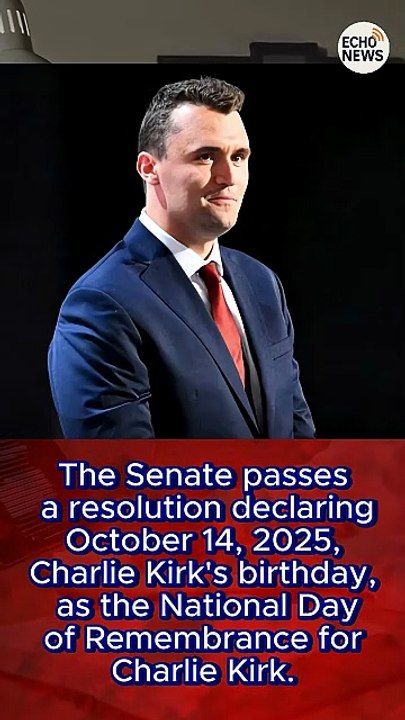 October 14, 2025, Charlie Kirk's birthday, as the National Day of Remembrance for Charlie Kirk.