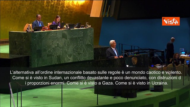 Antonio Costa (Ue) all'Onu: A Gaza catastrofe umanitaria