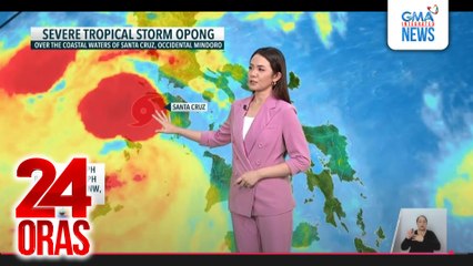 Bagyong Opong, unti-unti nang lumalayo sa lupa; wind signals nakatas pa rin sa ilang lugar | 24 Oras