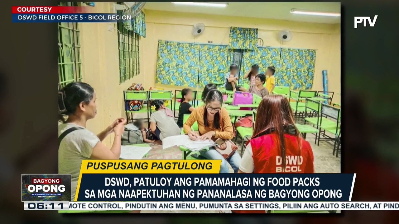 DSWD, nakapaghanda ng libo-libong food packs para sa mga naapektuhan ng Bagyong Opong | ulat ni Louisa Erispe