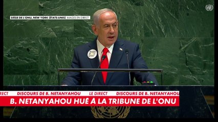 Benjamin Netanyahou hué à la tribune de l'ONU