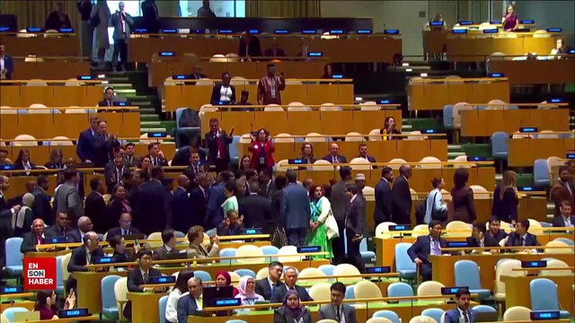 Birleşmiş Milletler'de Netanyahu protestosu: Salonu terk ettiler