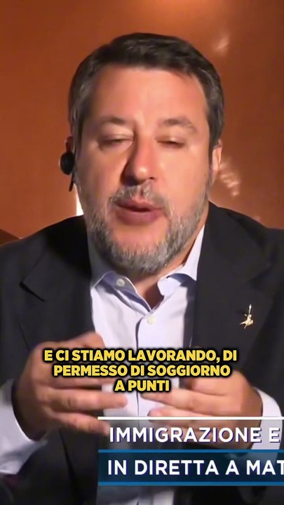 Salvini - Permesso di soggiorno a punti (26.09.25)