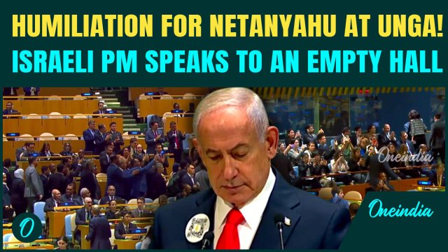 Netanyahu HUMILIATED At UN Stage; Delegates WALK OUT As Netanyahu Begins His Shocking Gaza Speech