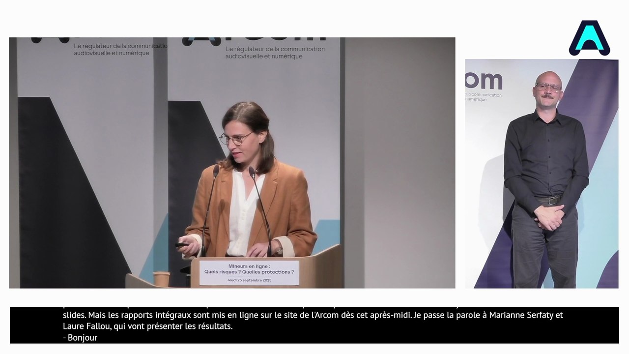 Protection des mineurs en ligne : présentation de l'étude de l'Arcom