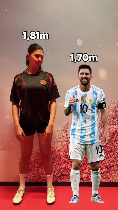 How Tall Are Famous Footballers 🤔📏#HeightComparison #FootballFacts #SportStats #AthleteHeight
