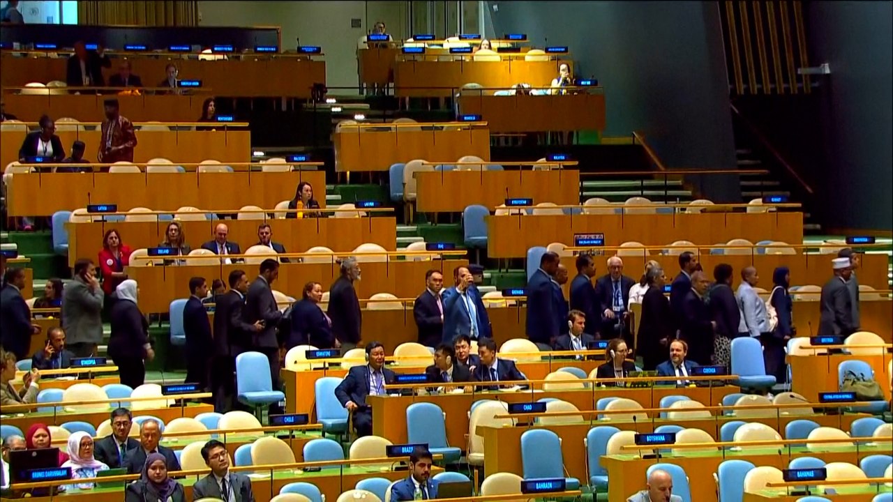 Varias delegaciones abandonan la Asamblea de la ONU cuando va a intervenir Netanyahu