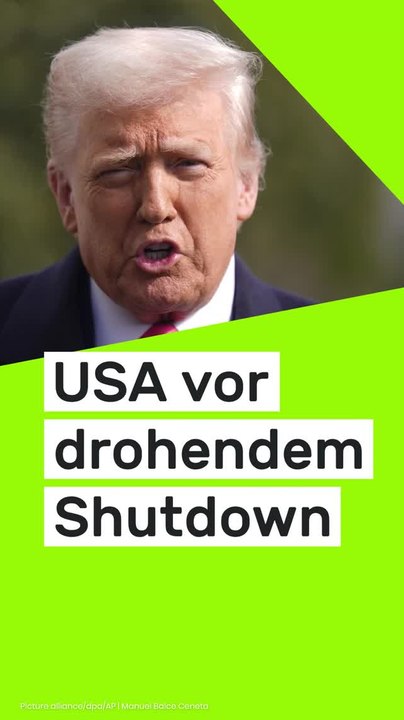 No Glomex USA vor drohendem Shutdown: Wutschnaubender Donald Trump schwingt Droh-Keule gegen Demokraten