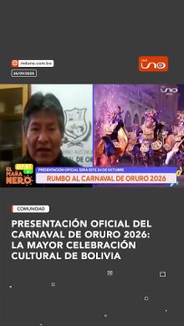 PRESENTACIÓN OFICIAL DEL CARNAVAL DE ORURO 2026: LA MAYOR CELEBRACIÓN CULTURAL DE BOLIVIA