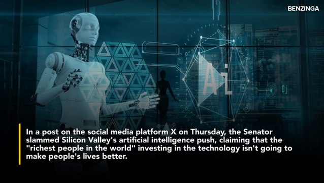 Bernie Sanders Warns Against AI And Robotics, Predicts 'Massive' Job Losses- There's A 'Reason' Musk And Zuckerberg Invest Hundreds Of Billions