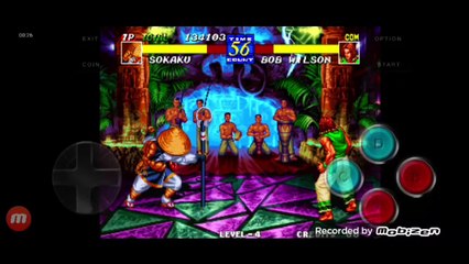 Fatal Fury 3 Sokaku Mochizuki vs Bob Wilson fala de vitória do Sokaku Mochizuki em português Br