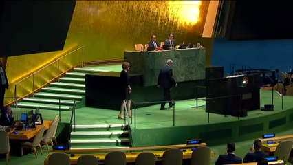 Abucheos y sala vacía en el discurso de Netanyahu en la Asamblea General de la ONU