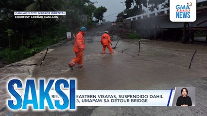 Mga puno, nagtumbahan sa lakas ng hangin; 50 tao, lumikas sa hotel | Saksi