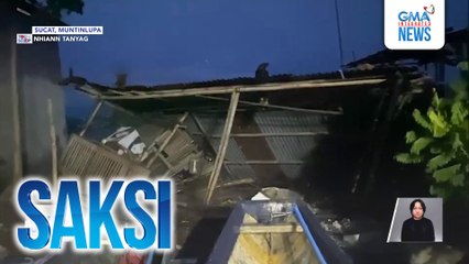 Kulungan ng manok sa Muntinlupa, gumuho dahil sa lakas ng hangin | Saksi