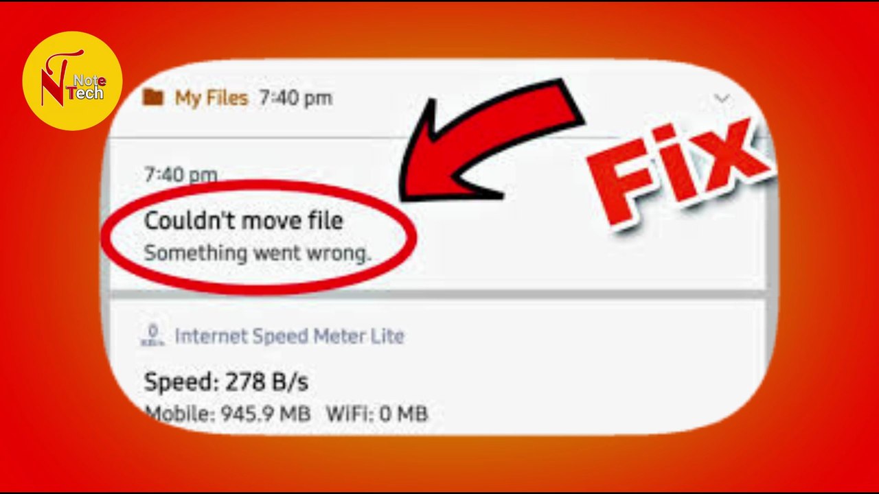 Couldn't Move file Error Unknown | Google Files Couldn't Delete Files Error Unknown Problem Solved