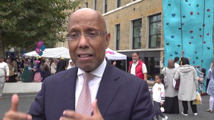 Interview with Tower Hamlets Executive Mayor Lutfur Rahman at Town Hall event