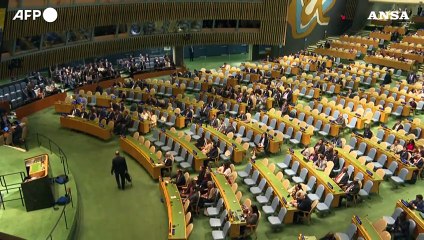 Onu, alcune delegazioni escono dall'aula all'arrivo di Netanyahu