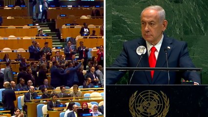 Netanyahou à l'ONU : des délégations huent le président israélien et quittent la salle