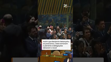 Netanyahu é vaiado na Assembleia Geral da ONU e delegações saem da plenária