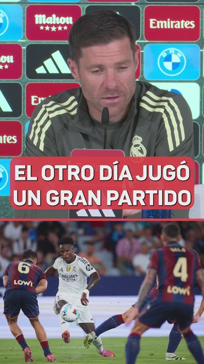 Xabi: "Me gusta mucho ver sonreír a Vini"