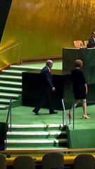Protesta diplomática en la ONU: Durante el discurso de Benjamín Netanyahu