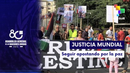 Manifestaciones en la sede de la ONU contra Israel