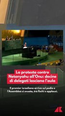 La protesta contro Netanyahu all'Onu: decine di delegati lasciano l'aula
