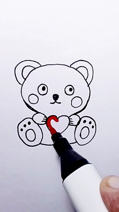 Taddy bear drawing