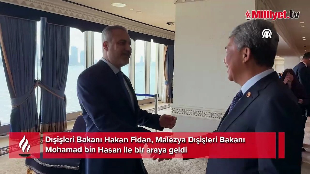 Dışişleri Bakanı Hakan Fidan, Malezya Dışişleri Bakanı Mohamad bin Hasan ile bir araya geldi