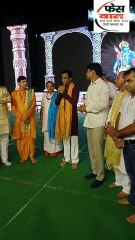 #श्री धार्मिक रामलीला कमेटी के मुख्य अतिथि बॉबी भाटी भगवान राम के विषय में अपने विचार करते हुए।