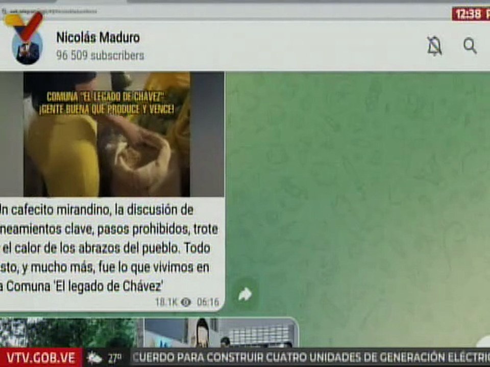 Pdte. Maduro sostuvo encuentro fructífero con integrantes de la Comuna "El Legado de Chávez"