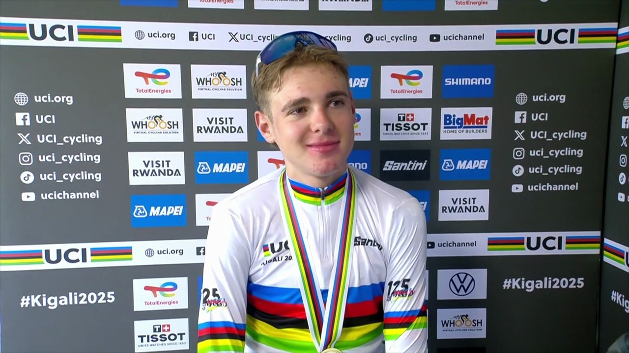 Championnats du Monde UCI Kigali 2025 - Lorenzo Finn champion du monde en U23 : "Gagner à nouveau... c'est surréaliste"