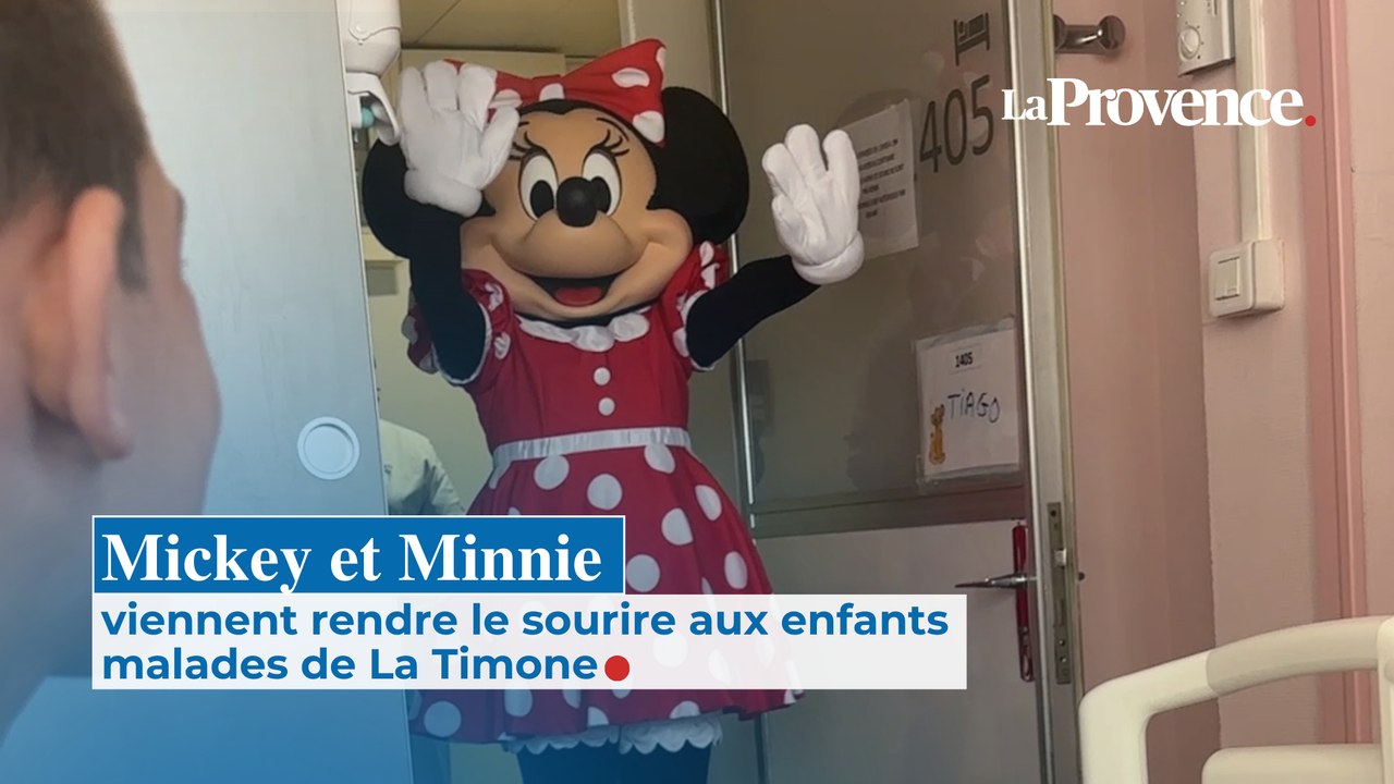 Mickey et Minnie viennent rendre le sourire aux enfants malades de  La Timone