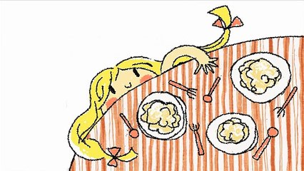 Using _too_ and the present perfect continuous tense - Goldilocks and the three bears(360P)