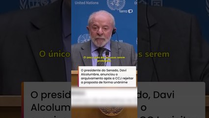 Lula diz que PEC da Blindagem teve ‘o destino que mereceu’: ‘Vergonha nacional’ #shorts