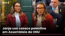 Janja usa pela segunda vez casaco palestino na abertura da Assembleia da ONU