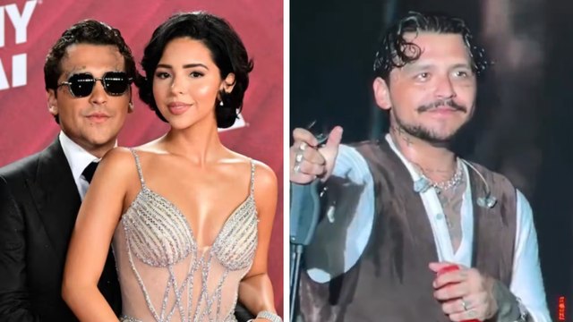 Christian Nodal es abucheado tras mencionar a Ángela Aguilar en pleno concierto y le gritan Cazzu