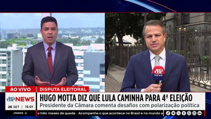 Hugo Motta afirma que presidente Lula caminha para a quarta eleição | TEMPO REAL