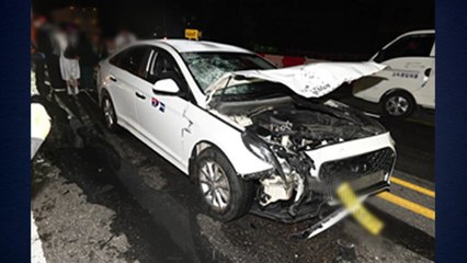 '졸음운전' 택시가 정면충돌...오토바이 운전자 사망 / YTN