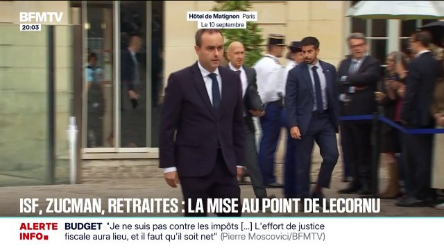 Taxe Zucman, retraites, impôts: retour sur les différentes déclarations de Sébastien Lecornu