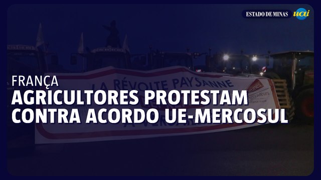 Agricultores franceses protestam contra o acordo União Europeia-Mercosul
