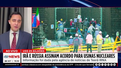 Irã e Rússia fecham acordo de US$ 25 bilhões para novas usinas nucleares | TEMPO REAL