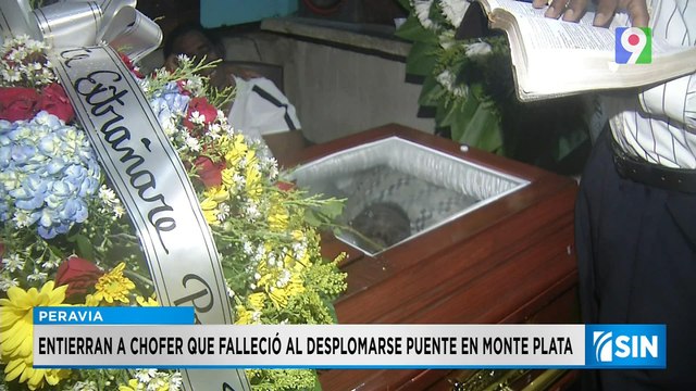 Entre lágrimas sepultan restos de chofer que falleció tras desplome de puente | Primera Emisión SIN