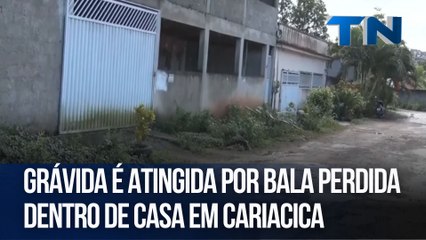 Grávida é atingida por bala perdida dentro de casa em Cariacica