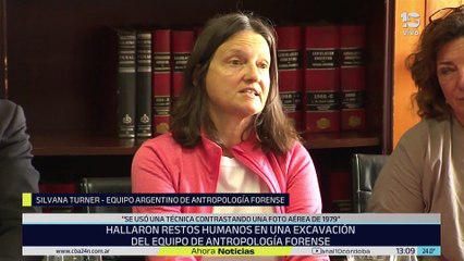 "Es altamente posible que se produzcan más hallazgos", explicó Silvana Turner, miembro del Equipo Argentino de Antropología Forense
